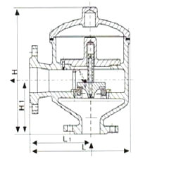 不锈钢接管呼吸阀结构图