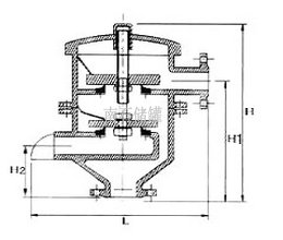 不锈钢氨水罐呼吸阀结构图