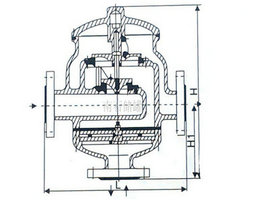 双接管阻火呼吸阀结构图
