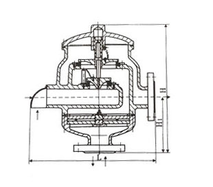 不锈钢接管呼吸阀结构图